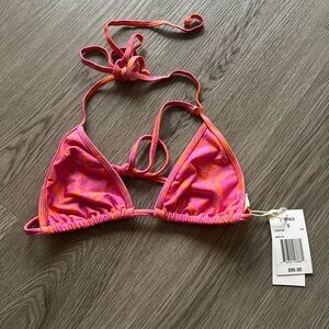 L*space aspen top - pink and orange print